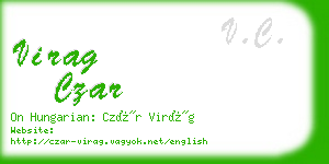 virag czar business card